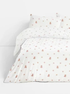 Juego de funda nórdica doble de algodón cepillado