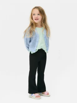 Leggings acampanados en tejido otomán