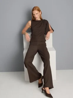 Leggings acampanados texturizados