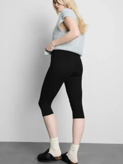 Leggings capri con alto porcentaje de algodón