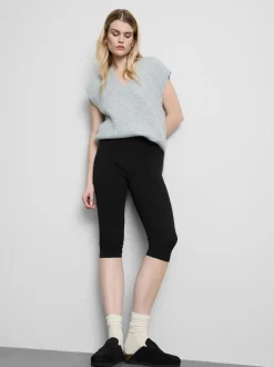 Leggings capri con alto porcentaje de algodón