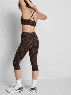 Leggings capri deportivos de leopardo