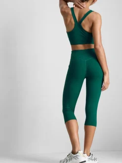 Leggings capri deportivos de talle alto