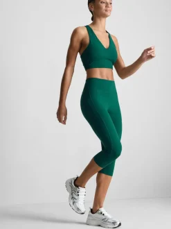 Leggings capri deportivos de talle alto