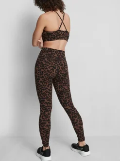 Leggings deportivos de leopardo de talle alto