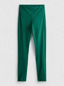 Leggings deportivos marrones de cintura alta