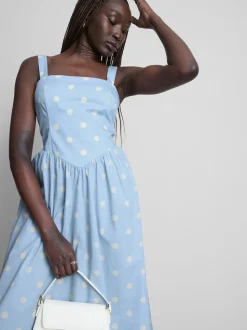 MAJOR FIND | Vestido midi con detalle tipo corsé