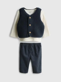0-18 meses | Camiseta, pantalones y chaleco