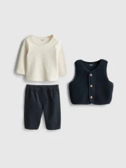 0-18 meses | Camiseta, pantalones y chaleco