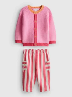 0-18 meses | Cárdigan y pantalones de recién nacido