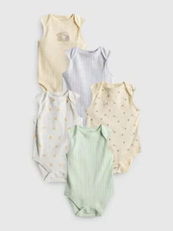 0-36 meses | Pack de 5 bodis sin mangas