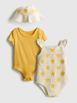 0-18 meses | Pack de 2 bodis y gorro de bebé