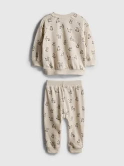 0-18 meses | Set de sudadera y joggers con perritos