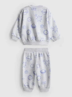 0-18 meses | Sudadera y joggers con bajos ajustados