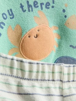 0-18 meses | Sudadera y pantalones cortos de bebé