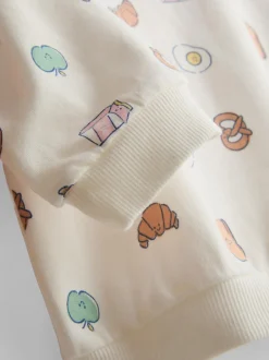 0-18 meses | Sudadera y pantalones cortos gráficos