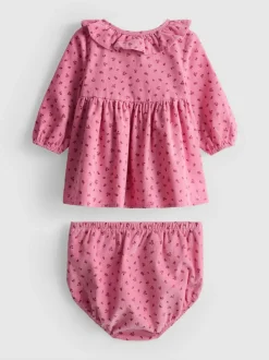 0-18 meses | Vestido de pana con pololos para bebé