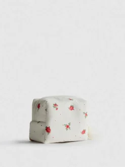 Minibolsa de maquillaje de lona