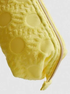 Minibolsa de maquillaje de toalla con soles