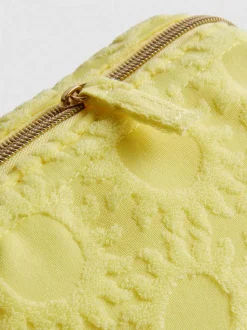 Minibolsa de maquillaje de toalla con soles