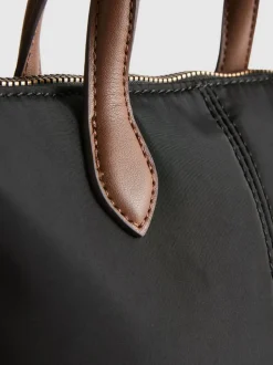 Minibolso tote con cremallera