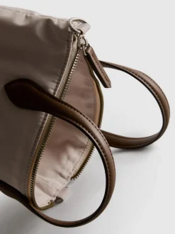 Minibolso tote con cremallera