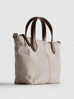 Minibolso tote con cremallera