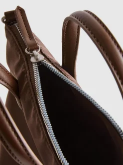 Minibolso tote con cremallera