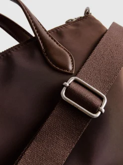 Minibolso tote con cremallera