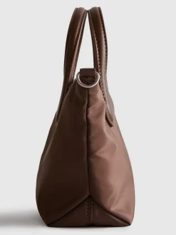 Minibolso tote con cremallera