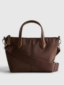 Minibolso tote con cremallera
