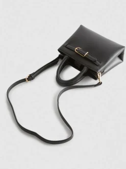 Minibolso tote con detalle de hebilla