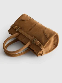 Minibolso tote en piel