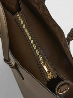 Minibolso tote estructurado