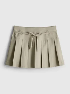 Minifalda plisada con cinturón