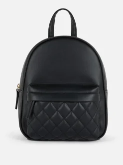Minimochila con acolchado de rombos