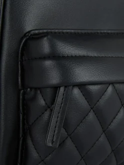 Minimochila con acolchado de rombos