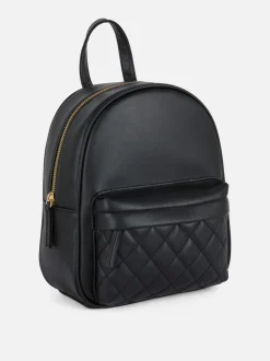 Minimochila con acolchado de rombos