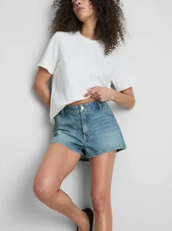 Minishorts vaqueros de algodón