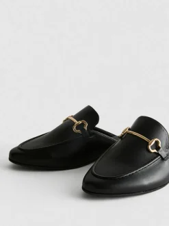 Mocasines de piel sintética con bocado de caballo