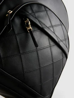 Mochila con acolchado de rombos