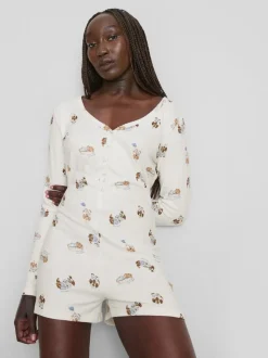 Mono con estampado de perritos Love To Lounge