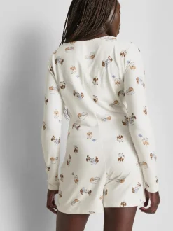 Mono con estampado de perritos Love To Lounge