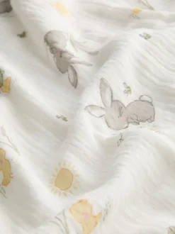 Muselina para bebé con animales estampados