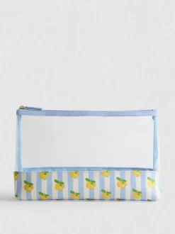 Neceser con estampado de limones