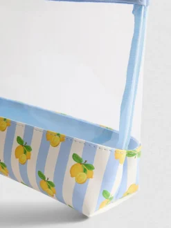 Neceser con estampado de limones