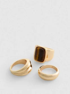 Pack de 3 anillos llamativos By Coleen