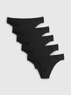 Pack de 5 braguitas brasileñas de algodón