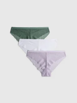 Pack de 3 braguitas brasileñas de encaje