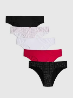 Pack de 5 braguitas brasileñas estampadas
